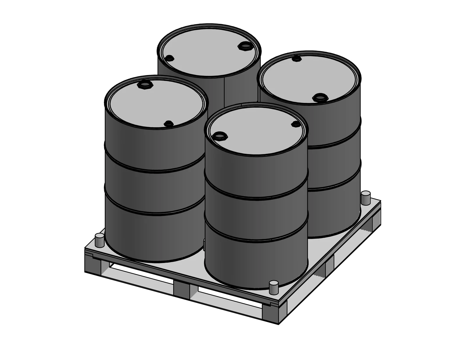 Dual-mode drum pallets